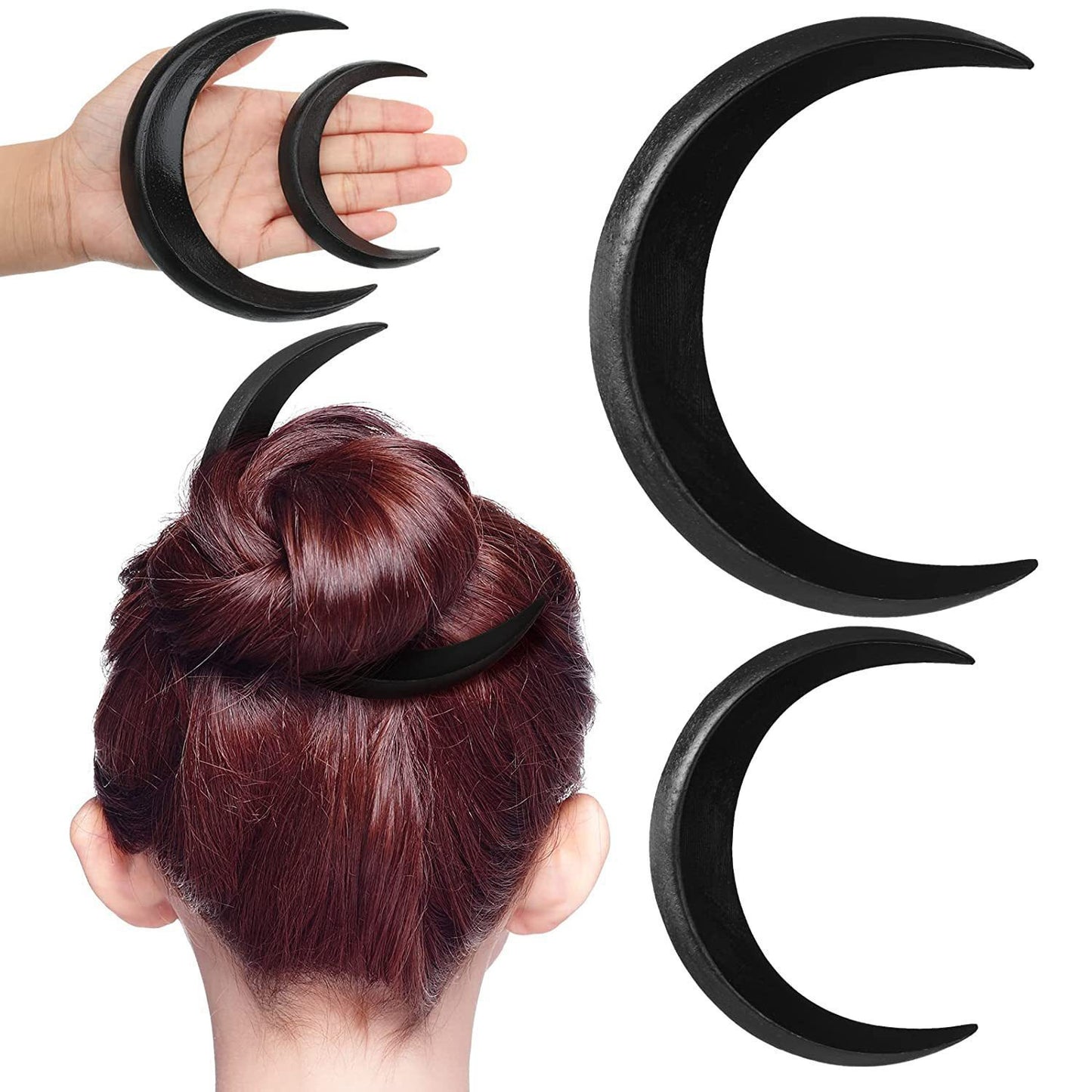 Moon Hairpin Crescent-shaped Hairpin Barrettes 5e2e3772 028e 4026 b95c d9aa0a9fe1e9