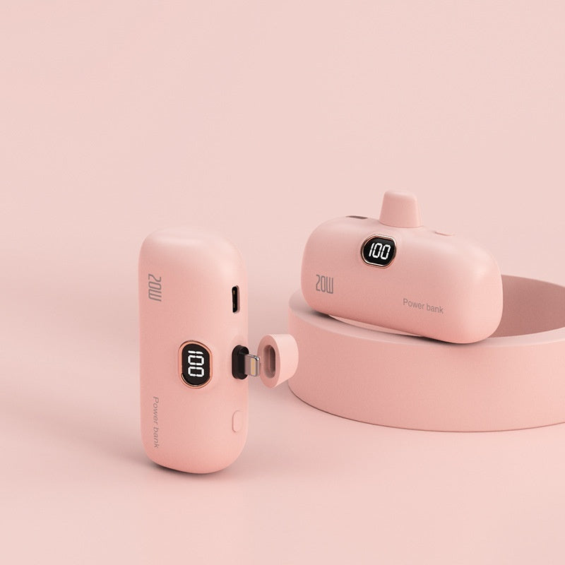 Pocket Wireless Capsule Power Bank Small Portable Power Source Power Bank Mini Fast Charge - 图片 1