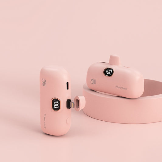 Pocket Wireless Capsule Power Bank Small Portable Power Source Power Bank Mini Fast Charge - 图片 1