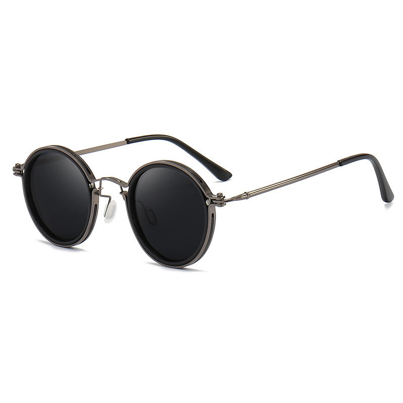 Sunscreen Retro Style Round Frame Metal Sunglasses 5e38e54e 2c1d 4de7 93b7 bc928559a732