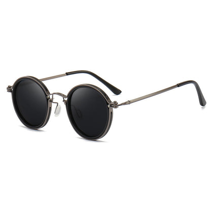 Sunscreen Retro Style Round Frame Metal Sunglasses 5e38e54e 2c1d 4de7 93b7 bc928559a732