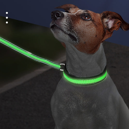 LED Luminous Nylon Mesh Pet Collar Type-c Charging Port Waterproof Dog 5e3b9505 87f2 43fe 9c07 fdccbfa5c3e2