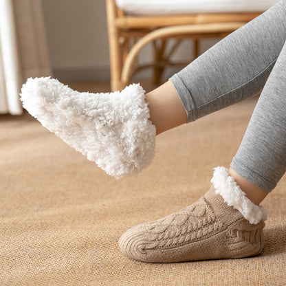 Winter Knitted Plush Floor Socks Home Warm Non-slip Carpet Socks Women 5e3cec90 422c 44c9 8606 d67332ad34f8