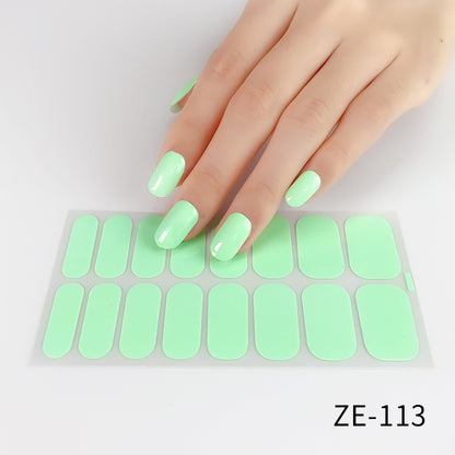 Solid Color Waterproof Nail Stickers 5e4e40f6 139f 4e20 a463 70c16b4ca447