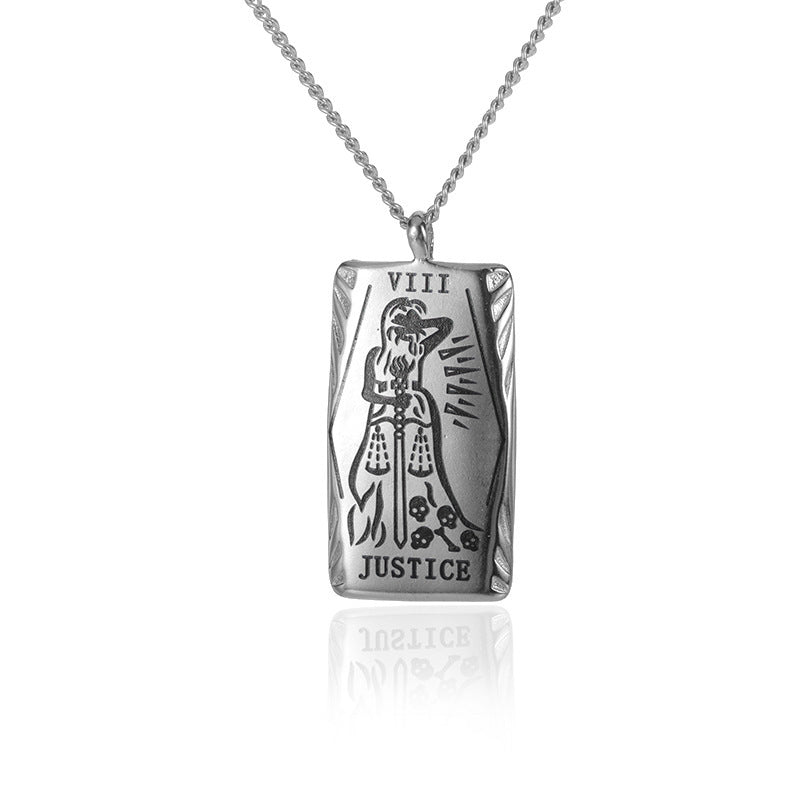 New Personalized Simple Stainless Steel Square Card Necklace 5e7035dc fbb1 4fc1 9e76 06094e119565