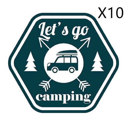 Camping Funny Car Sticker Cartoon Creative Motorcycle Refrigerator Skateboard 5e88915c 2660 41aa 93d4 40f74639f2aa