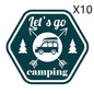 Camping Funny Car Sticker Cartoon Creative Motorcycle Refrigerator Skateboard 5e88915c 2660 41aa 93d4 40f74639f2aa