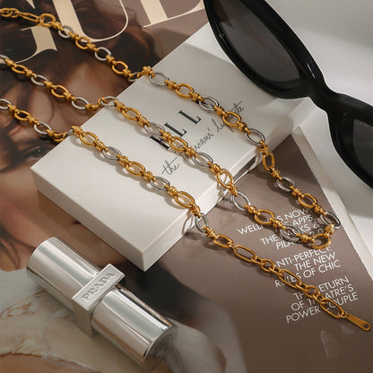 Addison Two Tone Gold Bracelet