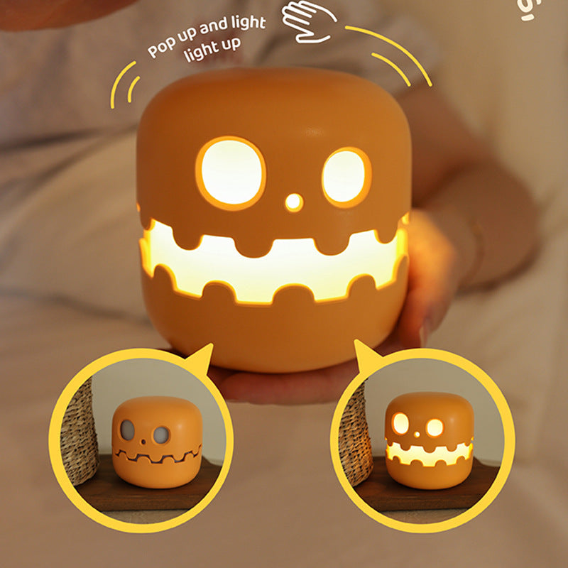 Pumpkin Lamp Bedside Halloween Funny Decoration Ambience Light For Bedrooms Living Room Decoration Kids Birthday Gift Hallowe