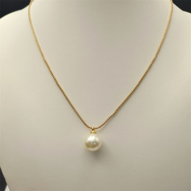 Japanese And Korean Style Oval Artificial Pearl Pendant Ins Light Luxury High-grade Necklace 5eaab295 5eaa 4d10 a719 f211aeeb