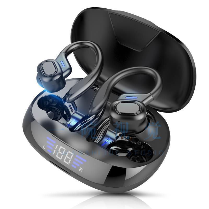 Bluetooth Headset Binaural Ear Hook Touch Headset With LED True Digital 5eb8f961 5d66 40a3 a1af b9dff94d2cde