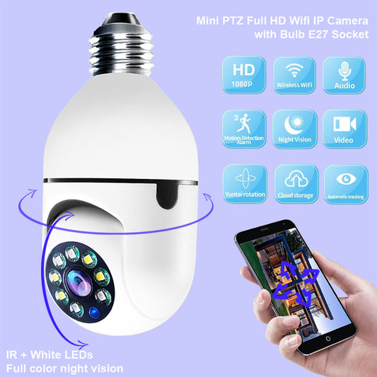 WiFi CAMERA 1080P Bulb 4X Zoom Camera E27 Home 5GWiFi Alarm Monitor 5ebef5a0 7ce6 4785 87ce 3894da9fe895