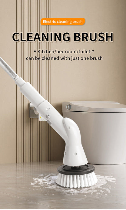 Six in one wireless electric cleaning brush long handle