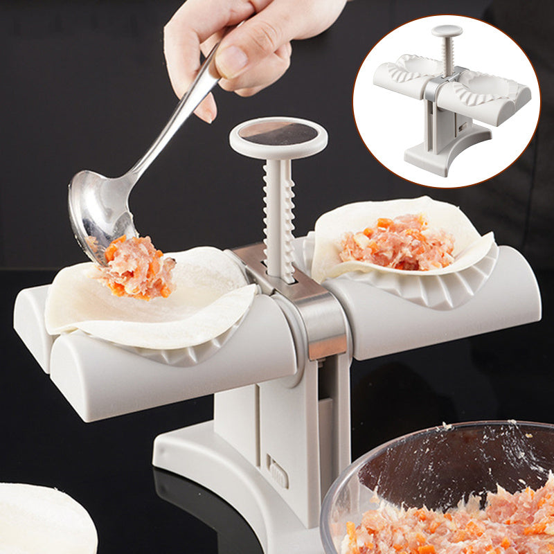 Dumpling Mould Double Head Dumpling Mold Lazy Artifact Manual Press Noodle Dumpling Maker Kitchen Accessories Dumpling Maker 