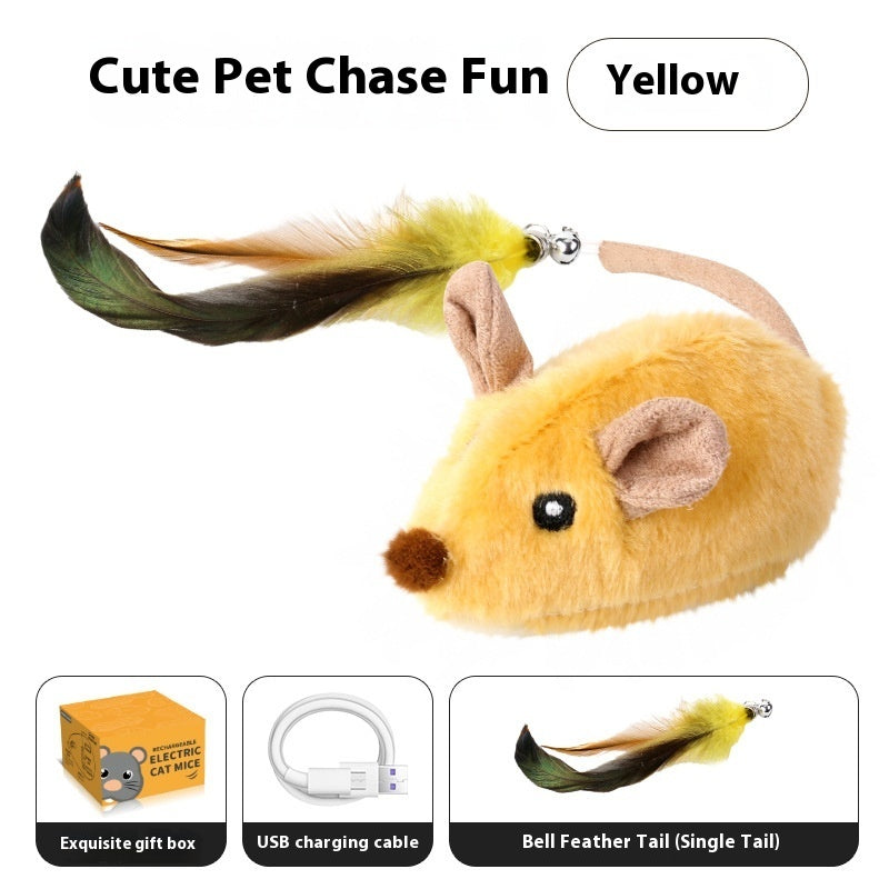 Intelligent Charging Simulation Electric Little Mouse Cat Teaser Toy 5f81107f b7de 469f 8be7 310bd00fef71 trans