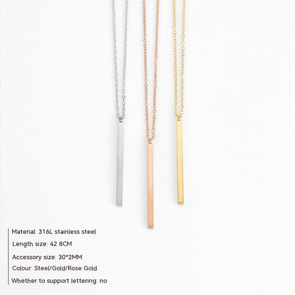 Geometric Pendant Double-layer Stainless Steel Necklace 5f950aee 17a4 4b8b afb1 072d6a22897f