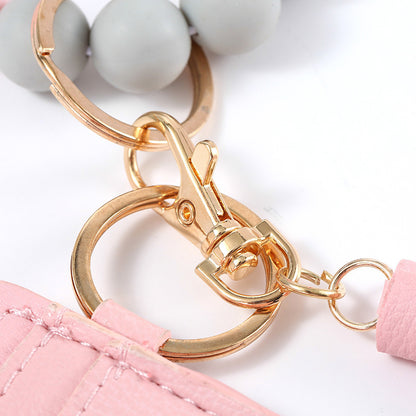 Women's Silicone Beads PU Tassel Silicone Bracelet Keychain 5f98d136 f444 4eca a4b5 3a379b313814