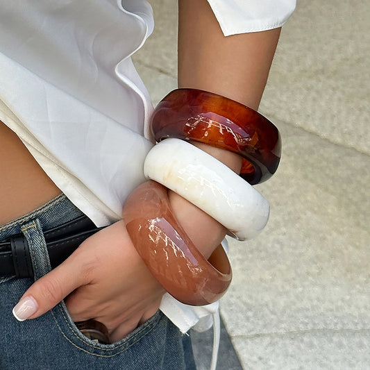 Unique Design Colorfast Translucent Color Wide Bracelet 5fa0c55a 1def 4119 9277 cb8315113463