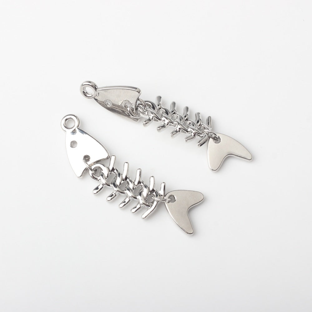 Creative Alloy Fishbone Small Pendant Diy Earrings Necklace Bracelet Jewelry Accessories 5fa59e93 7315 4702 840a b862adc84a99