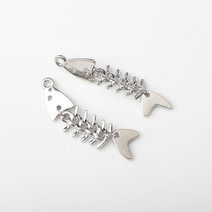 Creative Alloy Fishbone Small Pendant Diy Earrings Necklace Bracelet Jewelry Accessories 5fa59e93 7315 4702 840a b862adc84a99