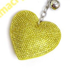 Peach Heart Hot Rhinestone Leather Advertising Keychain 5fb711da 0ac2 4597 a2a0 6d1e98efc9f4