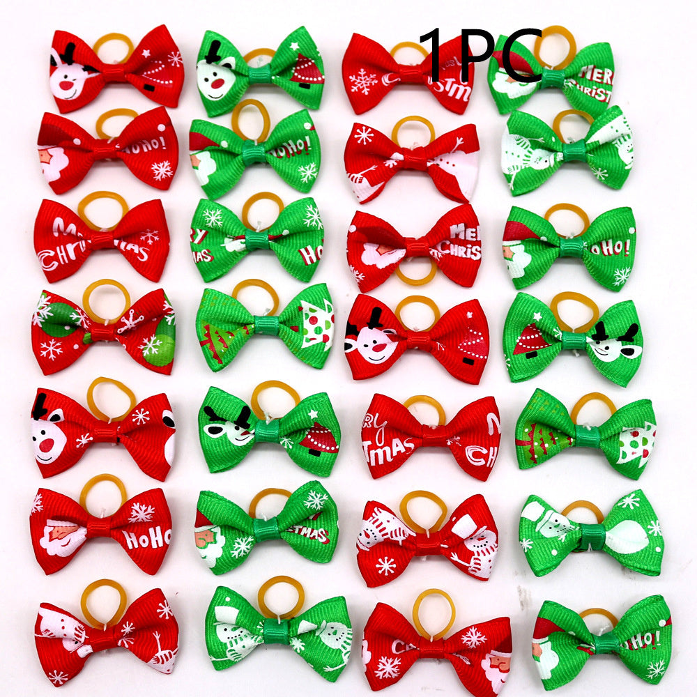 Christmas Pet Head Flower Dog Cat Cat Bow Santa Claus 5fc0a396 e255 4401 bd8a d6695d325732