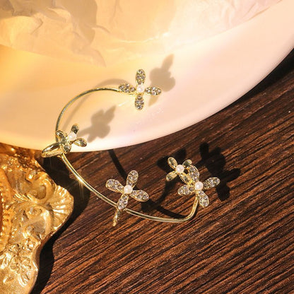 Fashion Gold Metal Butterfly Ear Clips Sparkling Zircon Without Piercing Ear Cuff Clip Earrings For Women Jewelry Gift 5fcc25