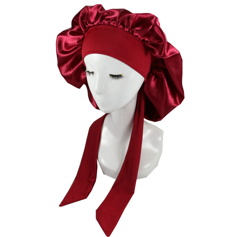 Lace-up Hair Care Silk Nightcap 5fda602f 9db0 4024 89b6 4f92a0af3fd2