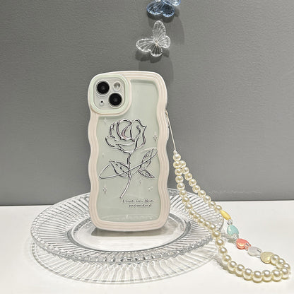 Rose Transparent Phone Case All-inclusive Big Wave Silicone Soft Case 5fef6725 b8ff 4ec6 8dfa 6ab36b2c4875