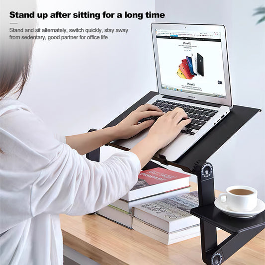 Folding Desk Retractable Adjustable Study Desk In Bed Aluminum Alloy Notebook Computer Bracket Lazy Desk - 图片 1