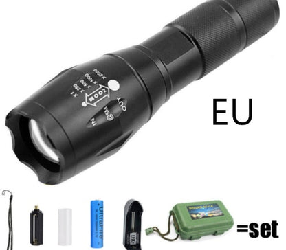 Strong Light Flashlight Special Forces Rechargeable Home Self-Defense Waterproof Riding Mini Camping Premium Super Bright Fla