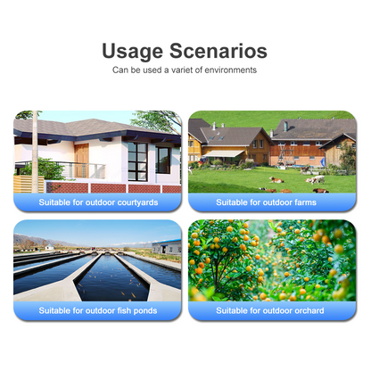 Real-time Motion Detection & Alert, Two-way Audio Communication – Ideal for Courtyards, Farms, Fishponds, Orchards 6