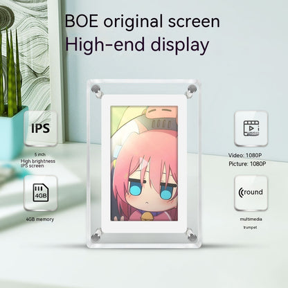 5-inch Transparent Fashion Digital Electronic Photo Album Video Advisement Player Business Gift Photo Frame - HD Wireless Product #3