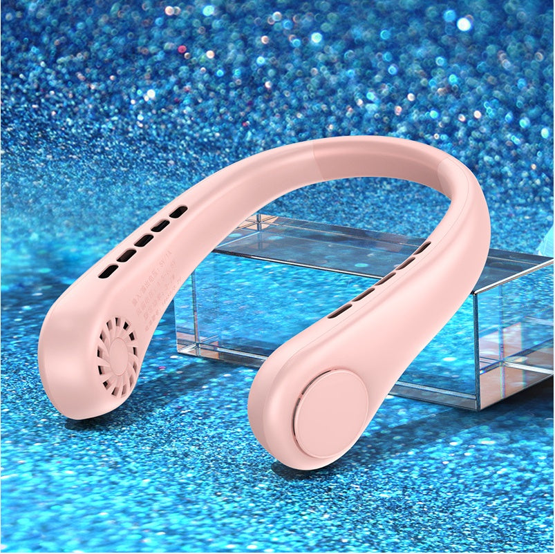New Mini Neck Fan Portable Bladeless Hanging Neck Rechargeable Air Cooler Mini Summer Sports Fans 6032ca3e d635 442d 9f75 67b