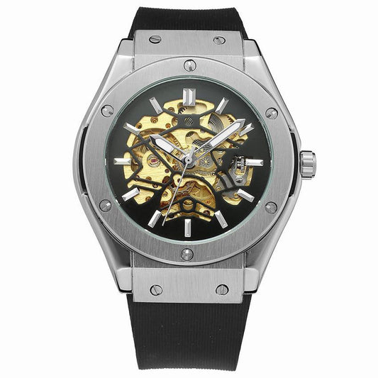 Vintage skeleton mechanical watch 603878592256