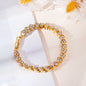 Heart-shaped Diamond Gold And Silver Plated Roman Bracelet 6048b997 6b84 4f87 808f 358ce55245be