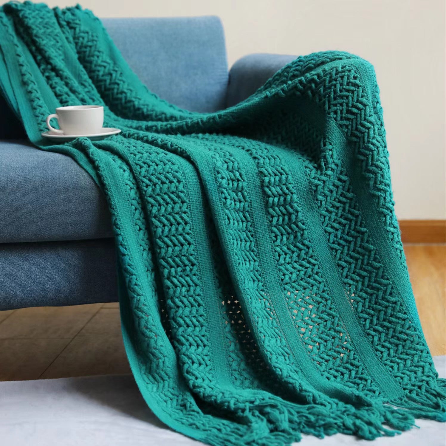 Sofa Blanket Bed Runner Solid Color Office Blanket Knitted Small Blanket Decoration B & B Bed Blanket 604a5e9b 5408 436a a052