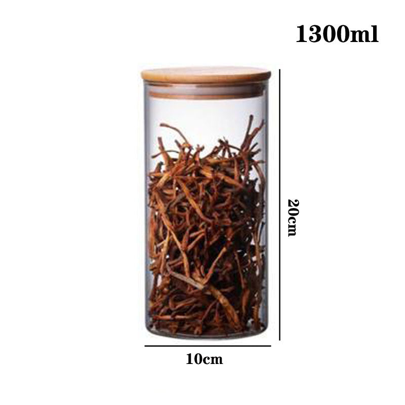 High Borosilicate Glass Tea Cans, Sealed Storage Cans, Transparent Tea Cans, Whole Grains, Candy Cans 604d83ce 55ca 4981 a047
