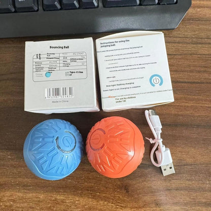 Pets Electric Jumping Ball Automatic Dog-teasing Luminous Pet Products Pets Dogs Training Products Ball Toys For Dogs Resista
