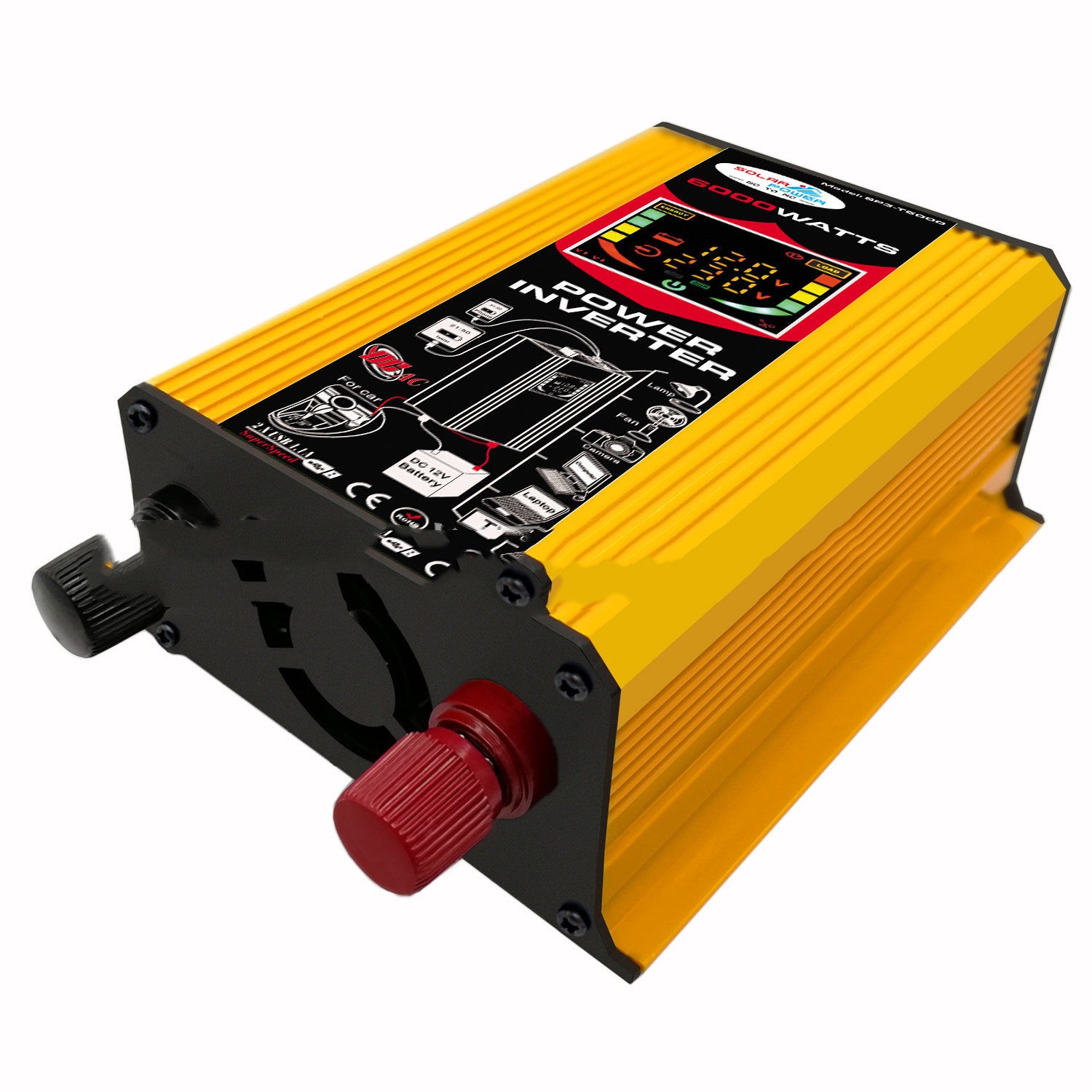 Dual USB Car Inverter With Smart Display 6057920587244