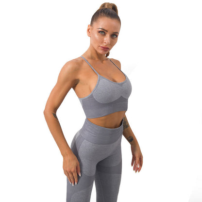 Women's Seamless Knitted Sling Sports Bra Yoga Suit 6057d578 e582 4db7 bae8 4595e7d0af8f