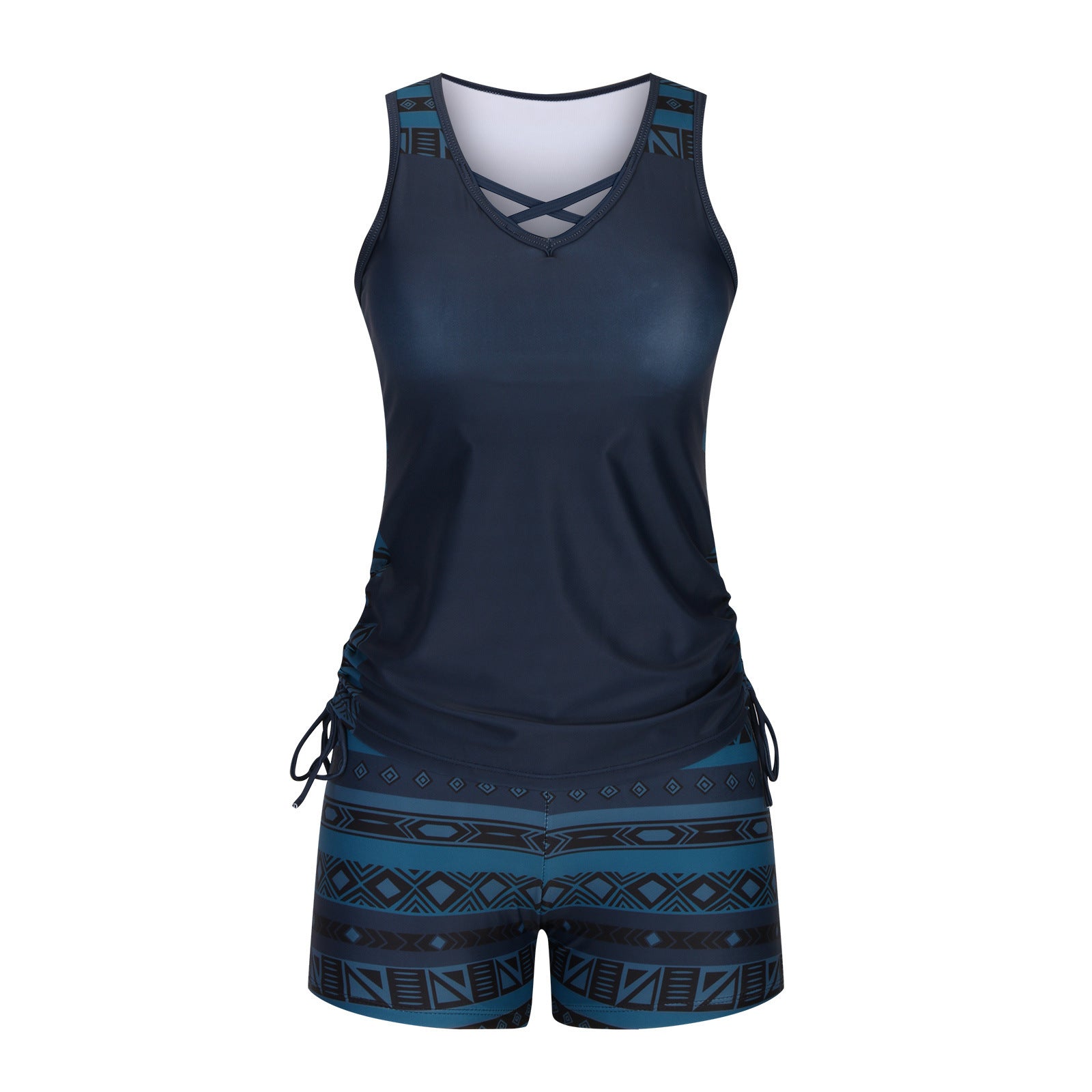 European And American Women's Seperated Swimwear High Waist Swimsuit Tied Top 60586f8d 97bb 457e 912e a177c7bb6fde