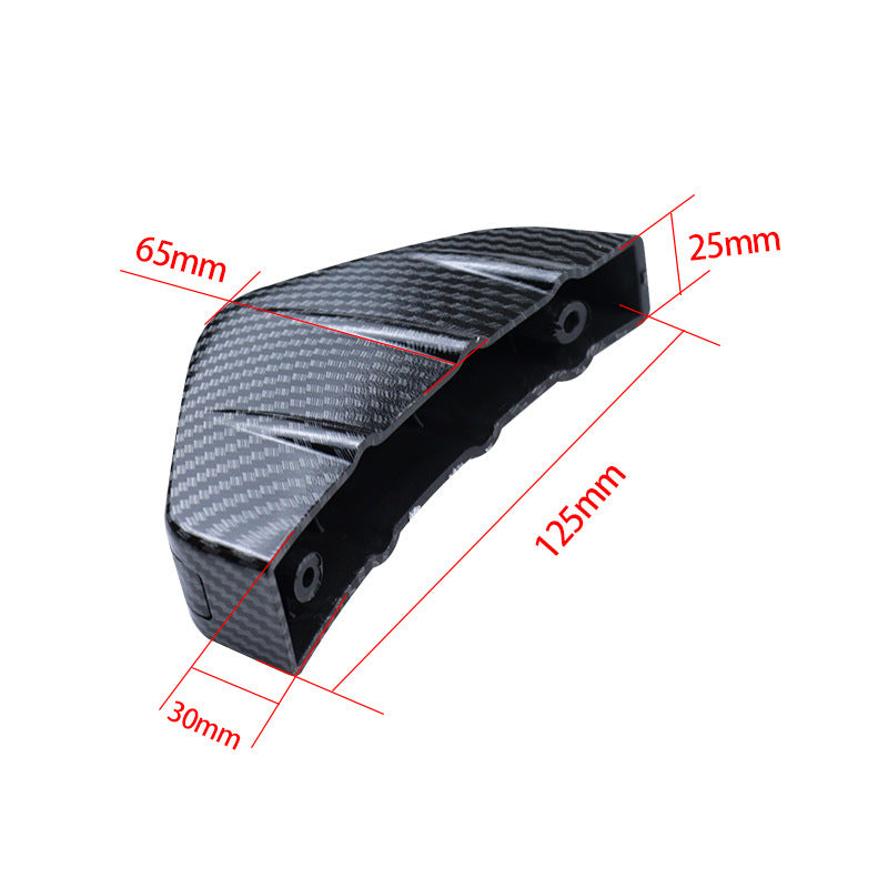 Automotive Universal Triangle Rear Spoiler Carbon Fiber Chassis 606d7466 9f44 49ee 9a93 570fa0c89abd