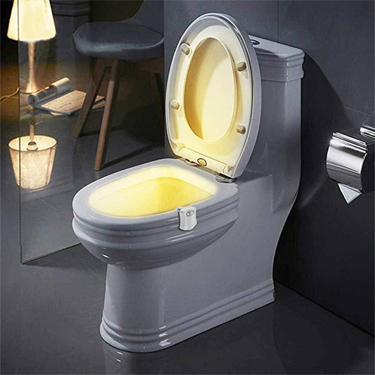 16 Colors LED Creative Hanging Human Toilet Sensor Toilet Cover Lamp - HD Wireless Product #1