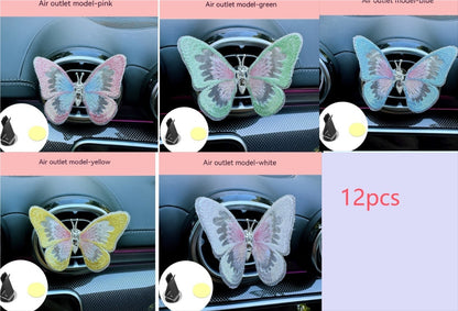 Moving Embroidery Butterfly Center Console Air Outlet Decoration Healing Series Car Accessories 607e271e f363 4acb 97e3 9f0ee