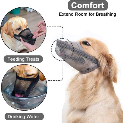 Breathable Mesh Muzzle For Dogs Anti-bite Anti-barking Anti-eating Anti-barking For Large Medium And Small Dogs 60a9bd97 9be6