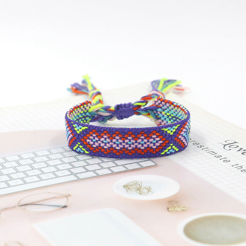 Bohemian Color Woven Bracelet Wristband For Fans 60bf42f8 42c9 4a4f a1c7 7af4deabfbfd