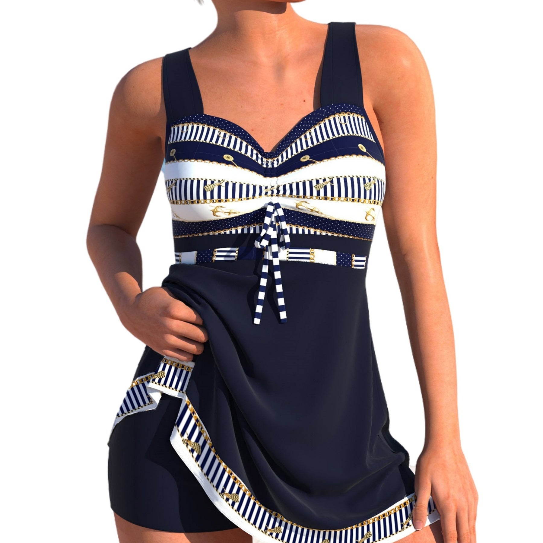 Plus Size Quick-drying Women's Split Skirt Bikini Swimsuit 60f5153a 1328 485b 925d c67cb16c8de9