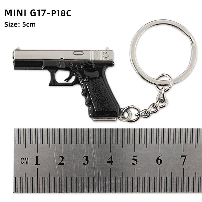 Alloy P92 Model G17 Sand Eagle Left Wheel Keychain 60fb4c65 c893 4a46 b1b0 c78616fe6ea8