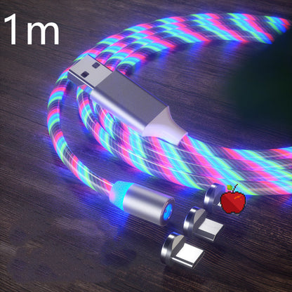 Magnetic Charging Cable Streamer Fast Charging Cable Lighting Micro USB Cable LED Magnet Charger Type-C Cable - 图片 14